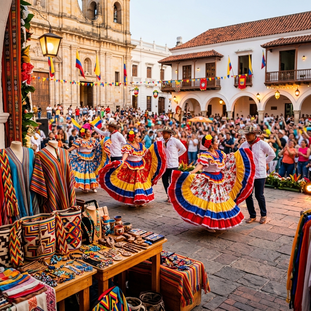 Celebración cultural colombiana